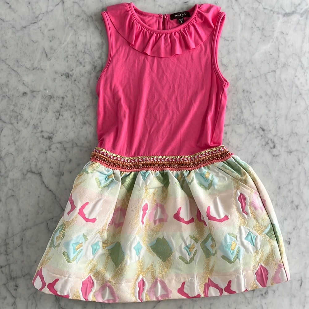 Girls Imoga Jacquard dress